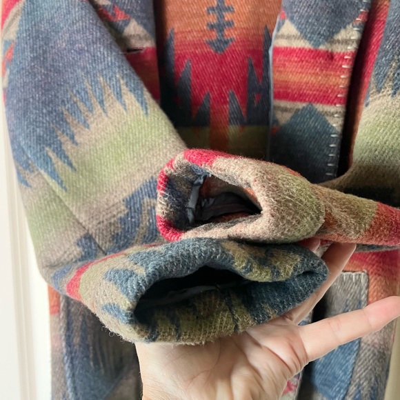 Territory Ahead Vintage Coat Western Aztec Southwestern Wool - Picture 9 of 10